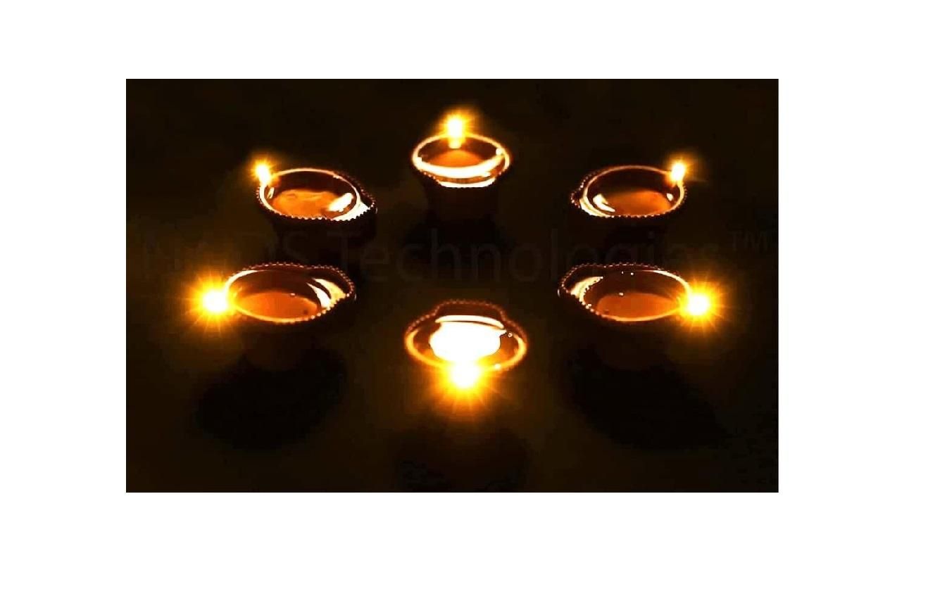 LED Light Water Sensor Diyas Plastic with, Ambient Lights.