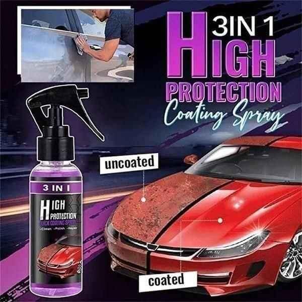 3 in 1 High Protection Car Ceramic Coating Spray (Pack of 2)