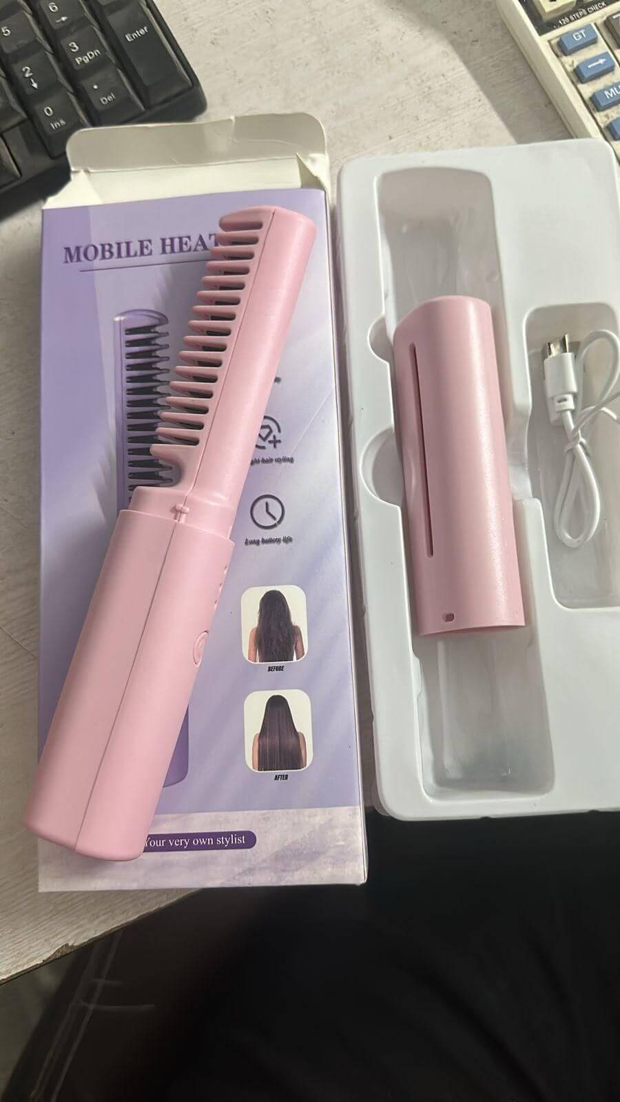 Meneflix Portable Hair Straightener Cordless Rechargeable